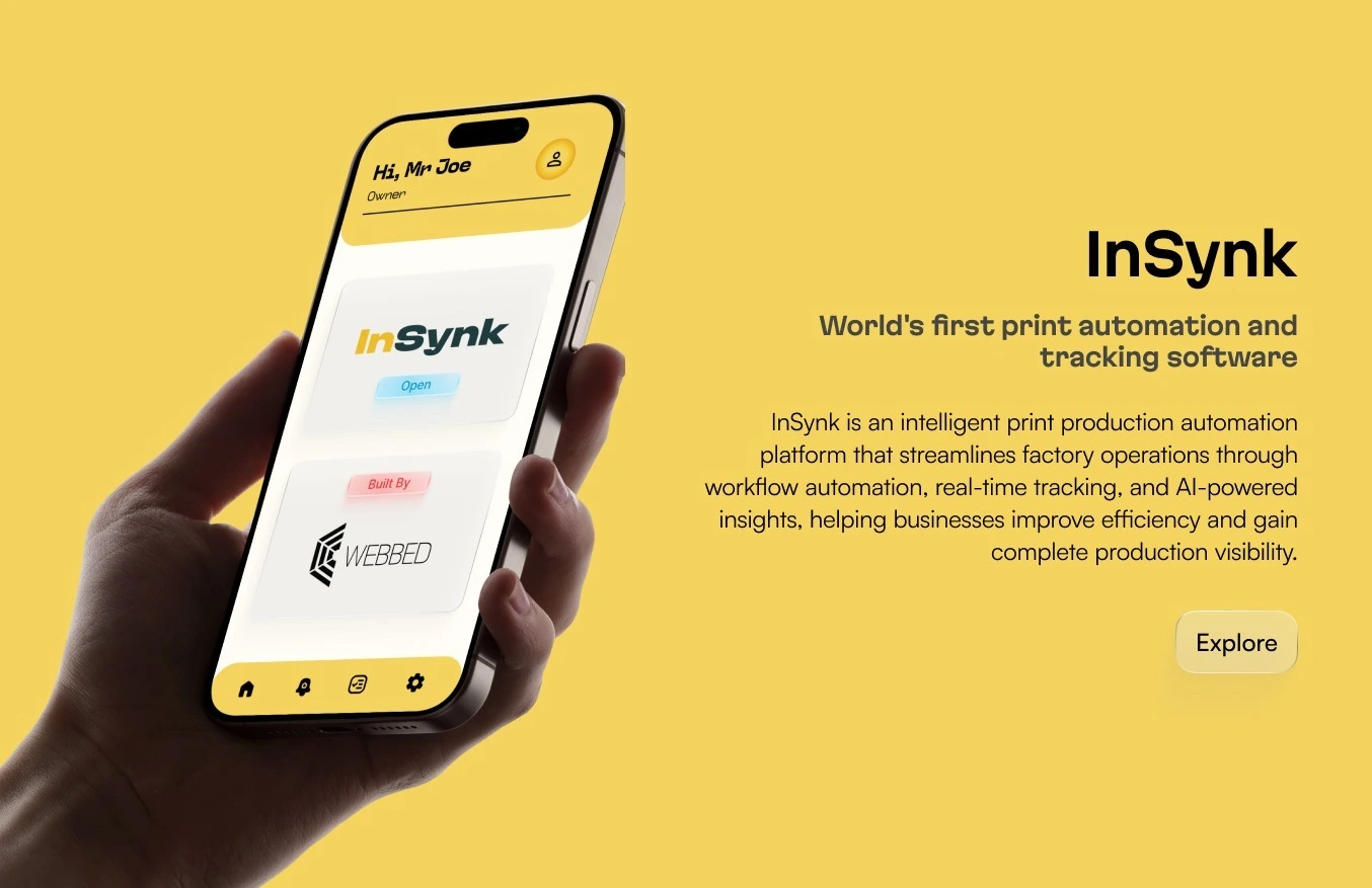 InSynk — original product by WEBBED Labs (AI-powered ERP and operations platform)